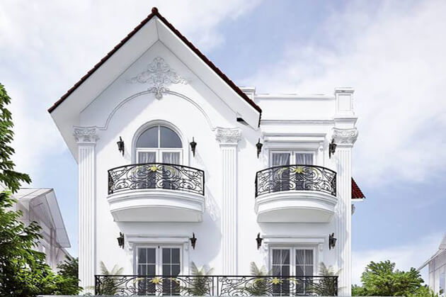 Clare sơn ngoại thất trắng sứ